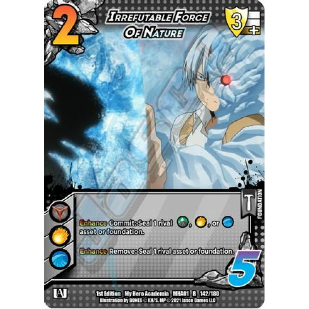 Irrefutable Force of Nature, 142/180, R, UniVersus, MHA01 My Hero Academia