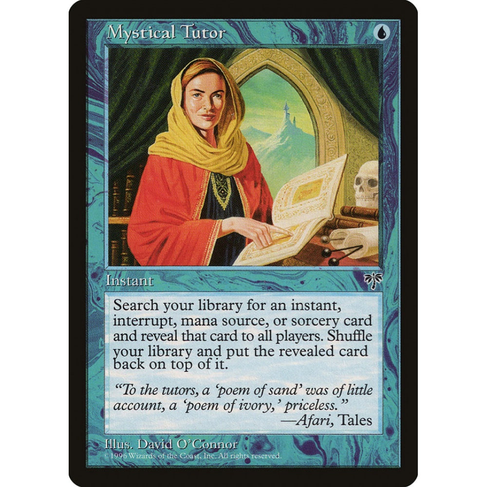 Mystical Tutor uncommon 80 Magic the Gathering Mirage Portugese