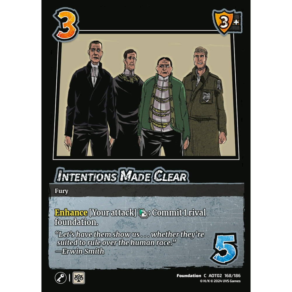 Intentions Made Clear, 168/186, AOT02, Universus, Attack on Titan: Origins of Power, Foundation, C