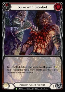 Spike with Bloodrot (Extended Art Rainbow Foil)