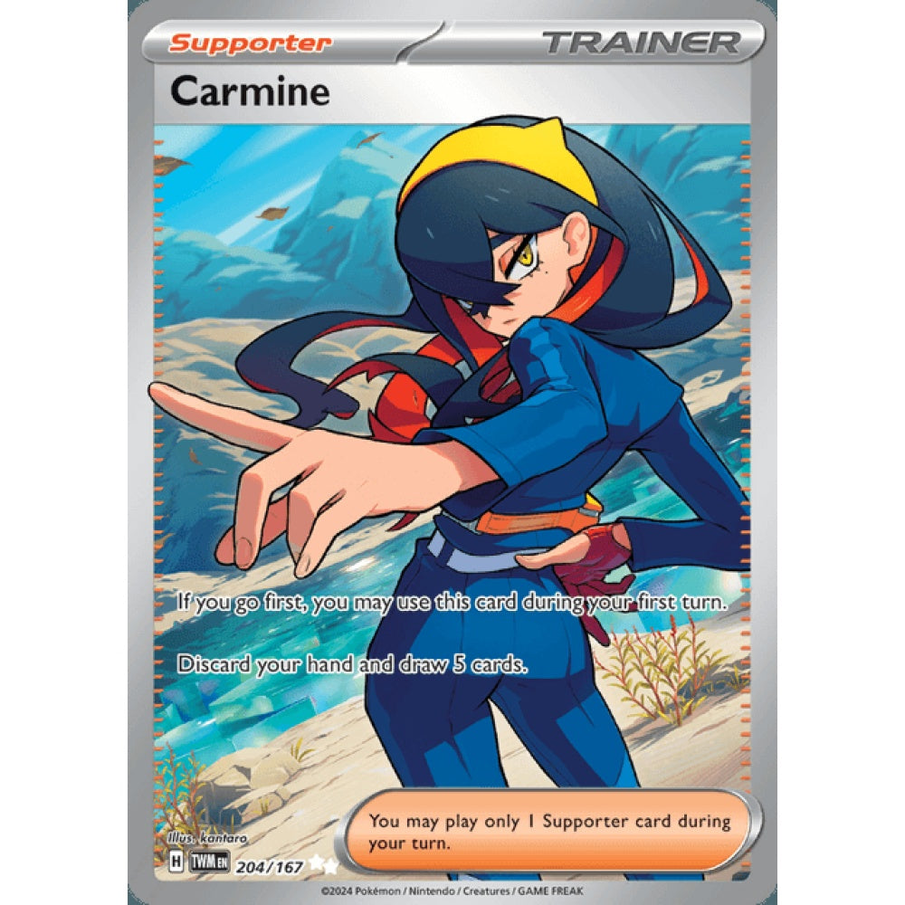 Carmine Full Art 204/167 Pokemon Card Game Twilight Masquerade