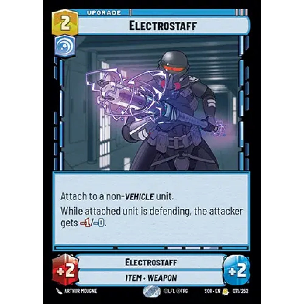Electrostaff, 71, R, Star Wars Unlimited, Sparks Of Rebellion