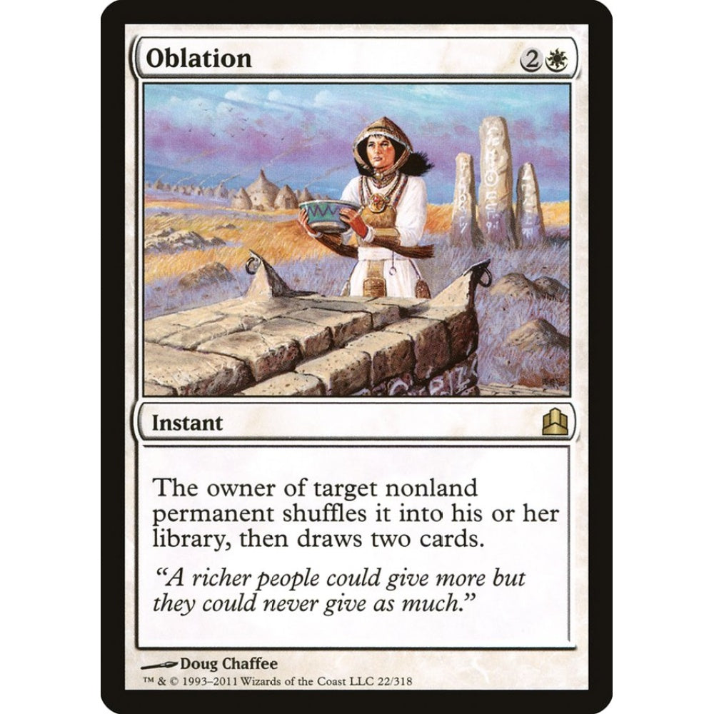 Oblation rare 22 Magic the Gathering Commander 2011