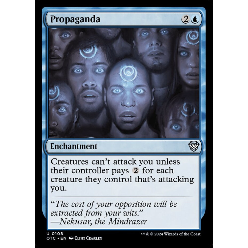 Propaganda, 108, uncommon, Magic: The Gathering, Outlaws of Thunder Junction