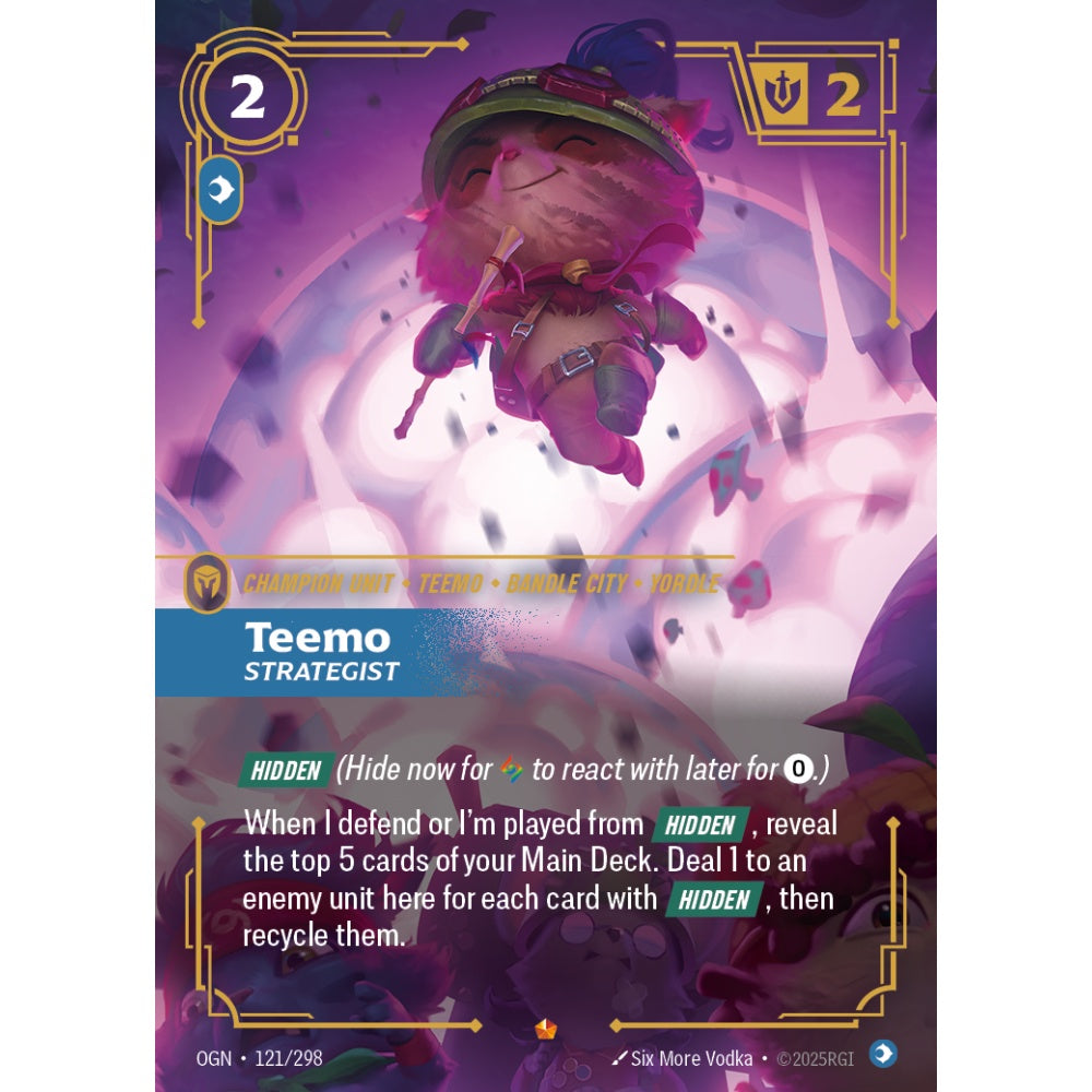 Teemo, Strategist OGN-121/298 Riftbound Card Game Origins Epic
