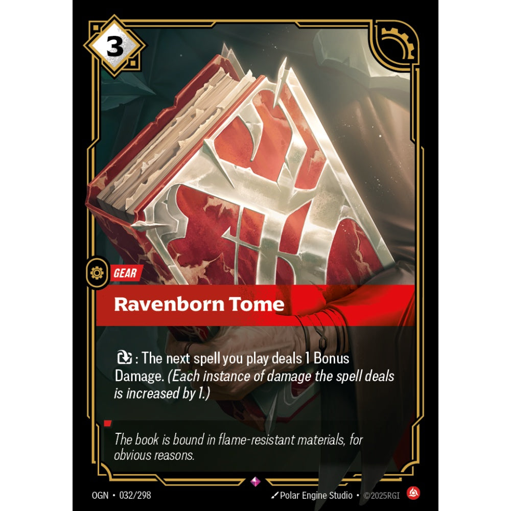 Ravenborn Tome OGN-032/298 Riftbound Card Game Origins Rare