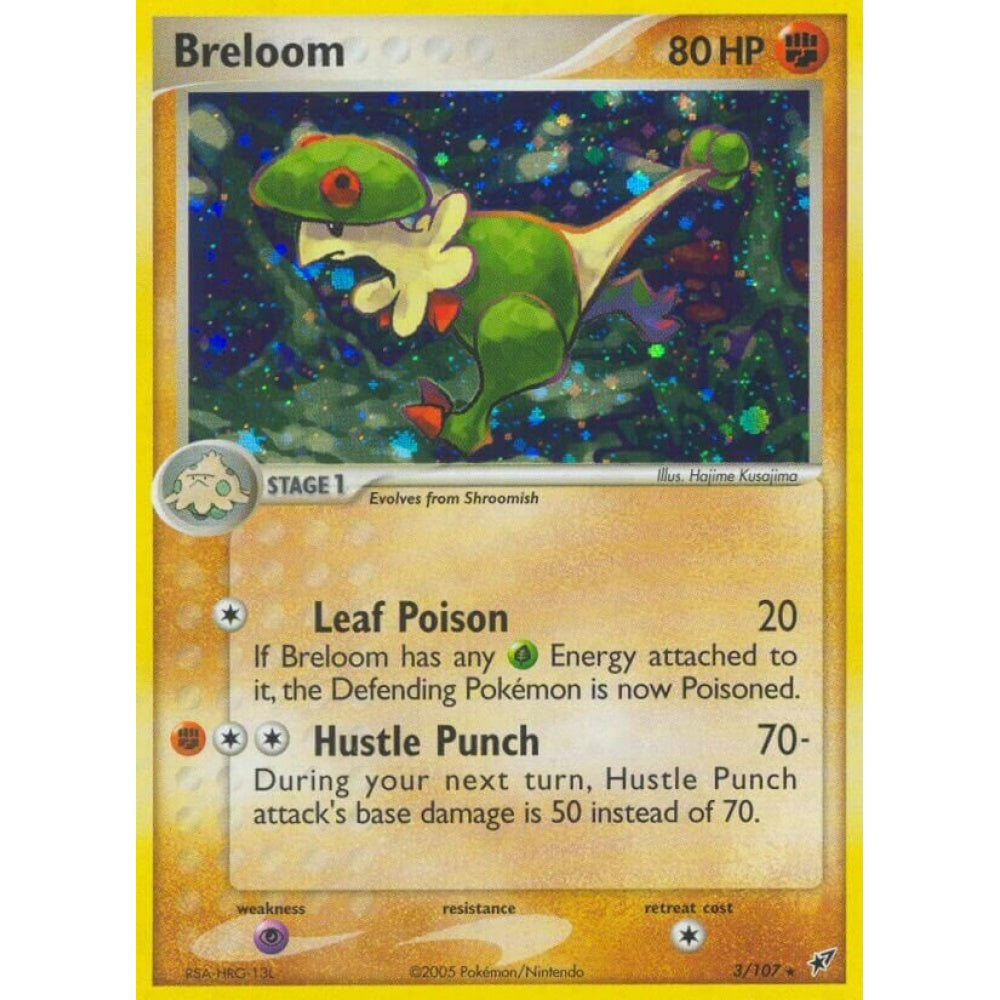 Breloom Rare Holo 3/107 Pokemon Card Game EX Deoxys
