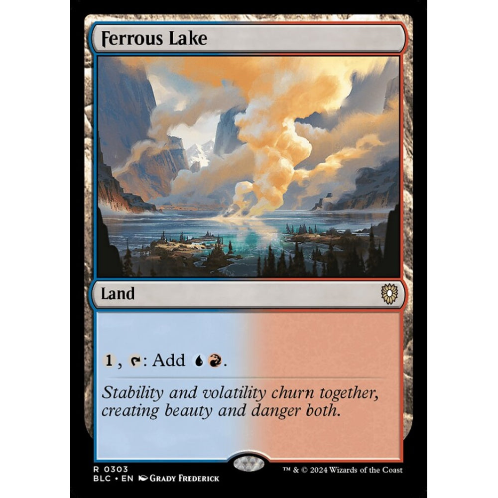 Ferrous Lake, 303, rare, Magic: The Gathering, Bloomburrow