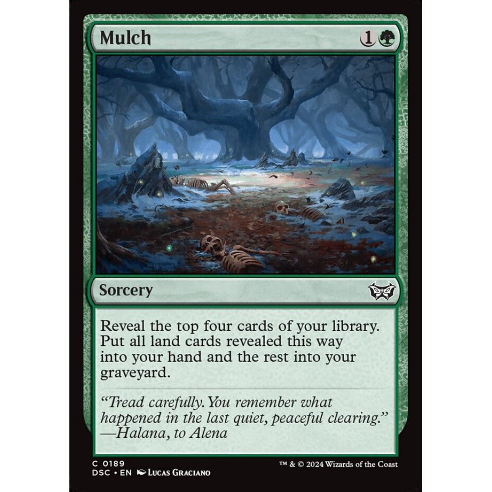 Mulch, 189, common, Magic: The Gathering, Duskmourn: House of Horror