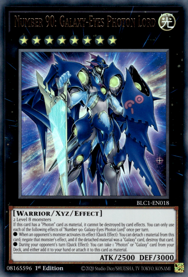 Number 90: Galaxy-Eyes Photon Lord BLC1-EN018 Ultra Ultra Rare Yu-Gi-Oh Battles of Legend: Chapter 1 in Art