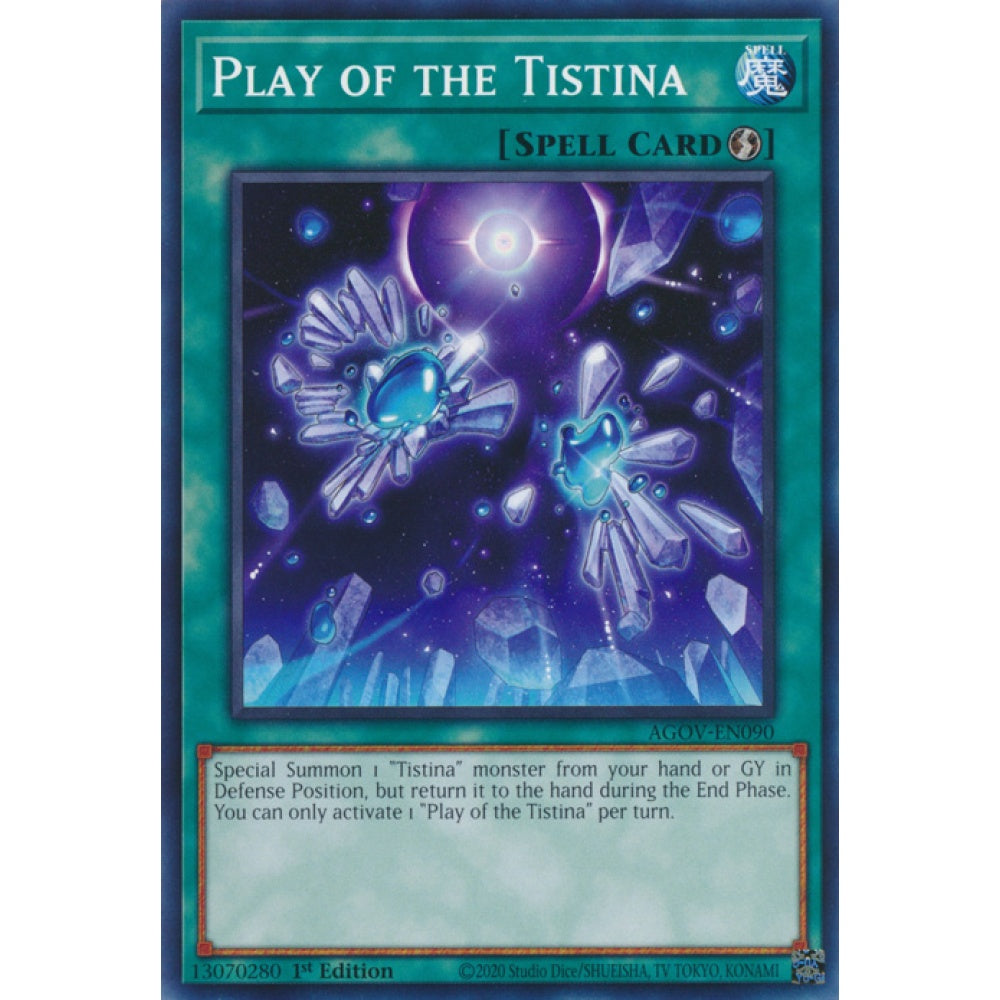 Play of the Tistina AGOV-EN090 Common Common Yu-Gi-Oh Age of Overlord in Art