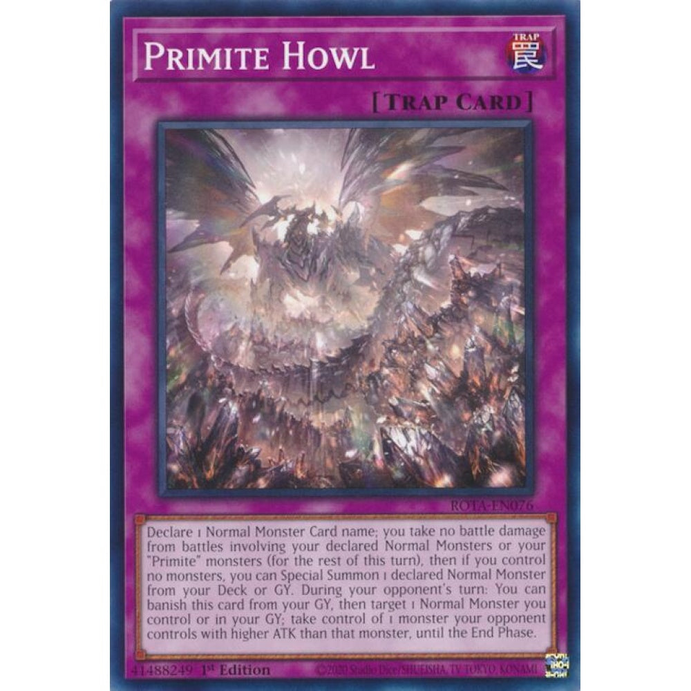 Primite Howl ROTA-EN076 Common Yu-Gi-Oh Rage of the Abyss