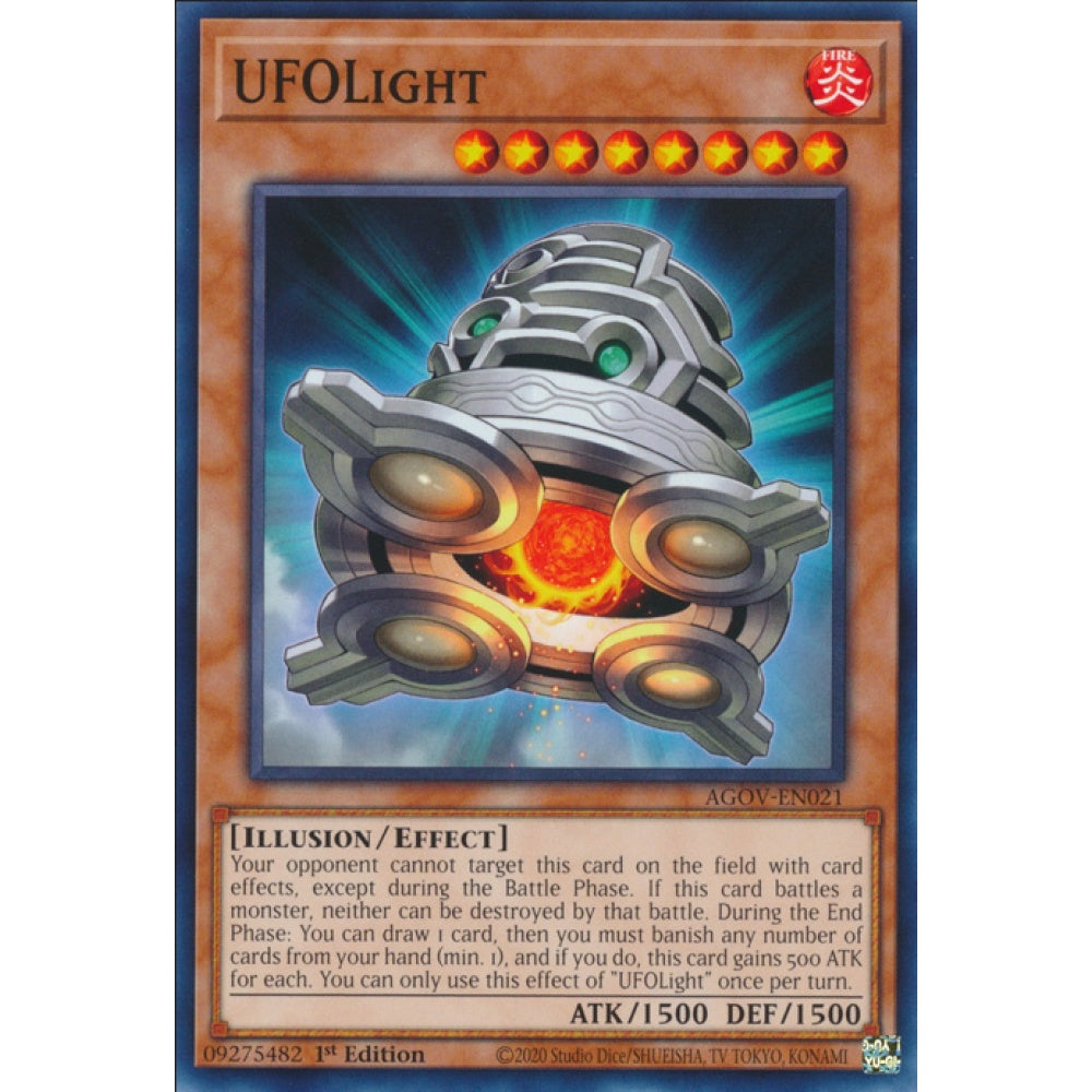 UFOLight, AGOV-EN021, Common, Yu-Gi-Oh!, Age of Overlord
