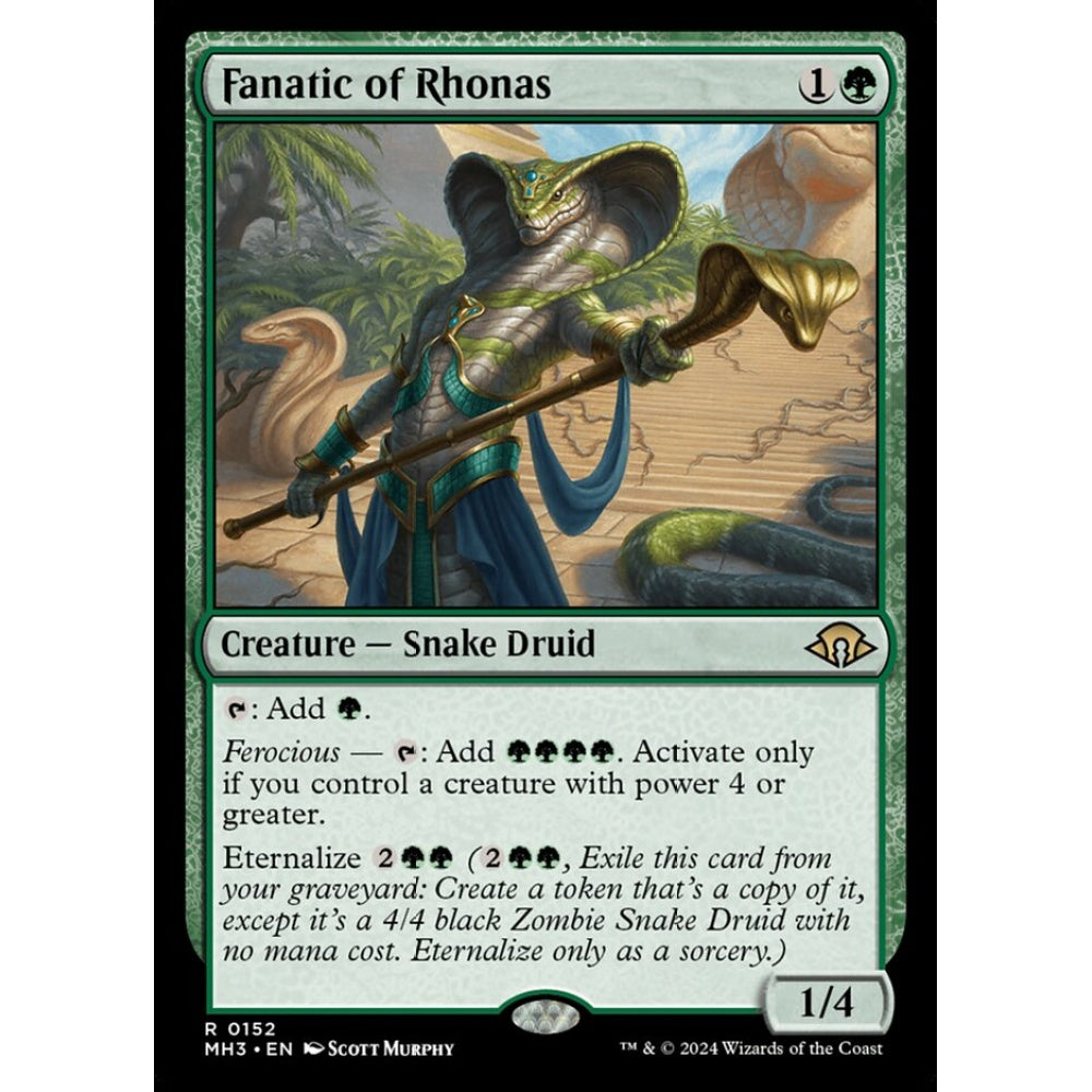 Fanatic of Rhonas, 152, rare, Magic: The Gathering, Modern Horizons 3