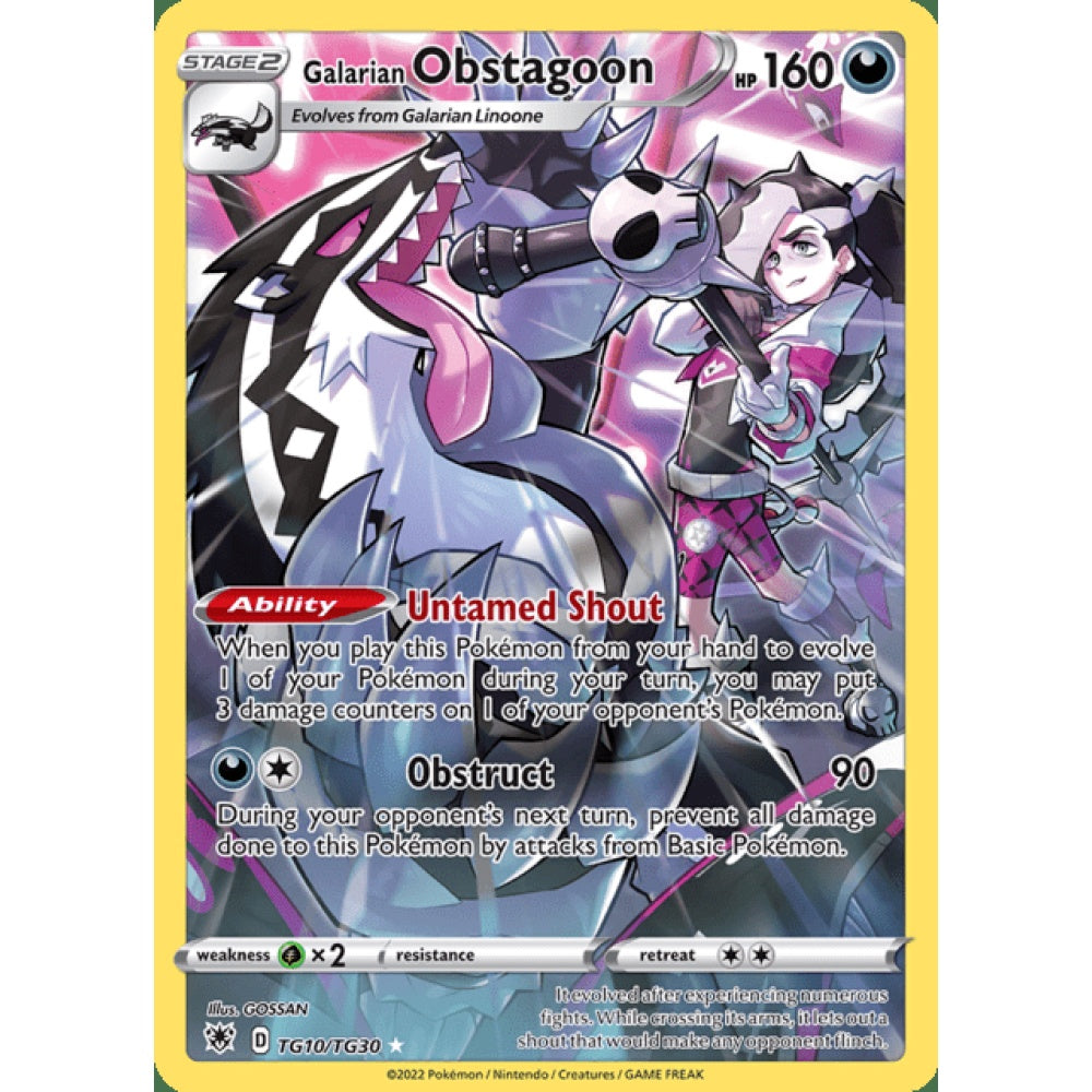 Galarian Obstagoon Illustration Rare TG10/TG30 Pokemon Card Game Astral Radiance