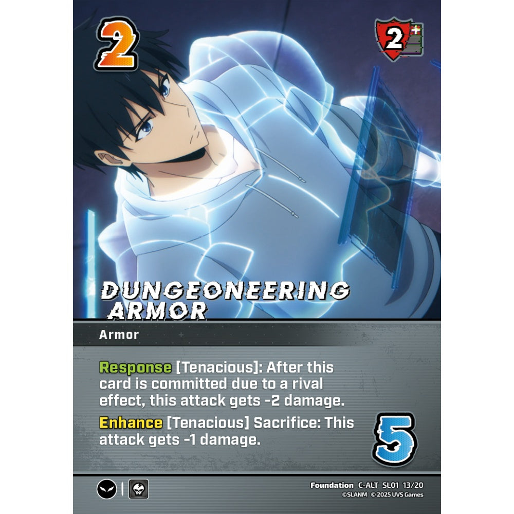 Dungeoneering Armor, 13/20, C-ALT, UniVersus, Solo Leveling Challenger Deck
