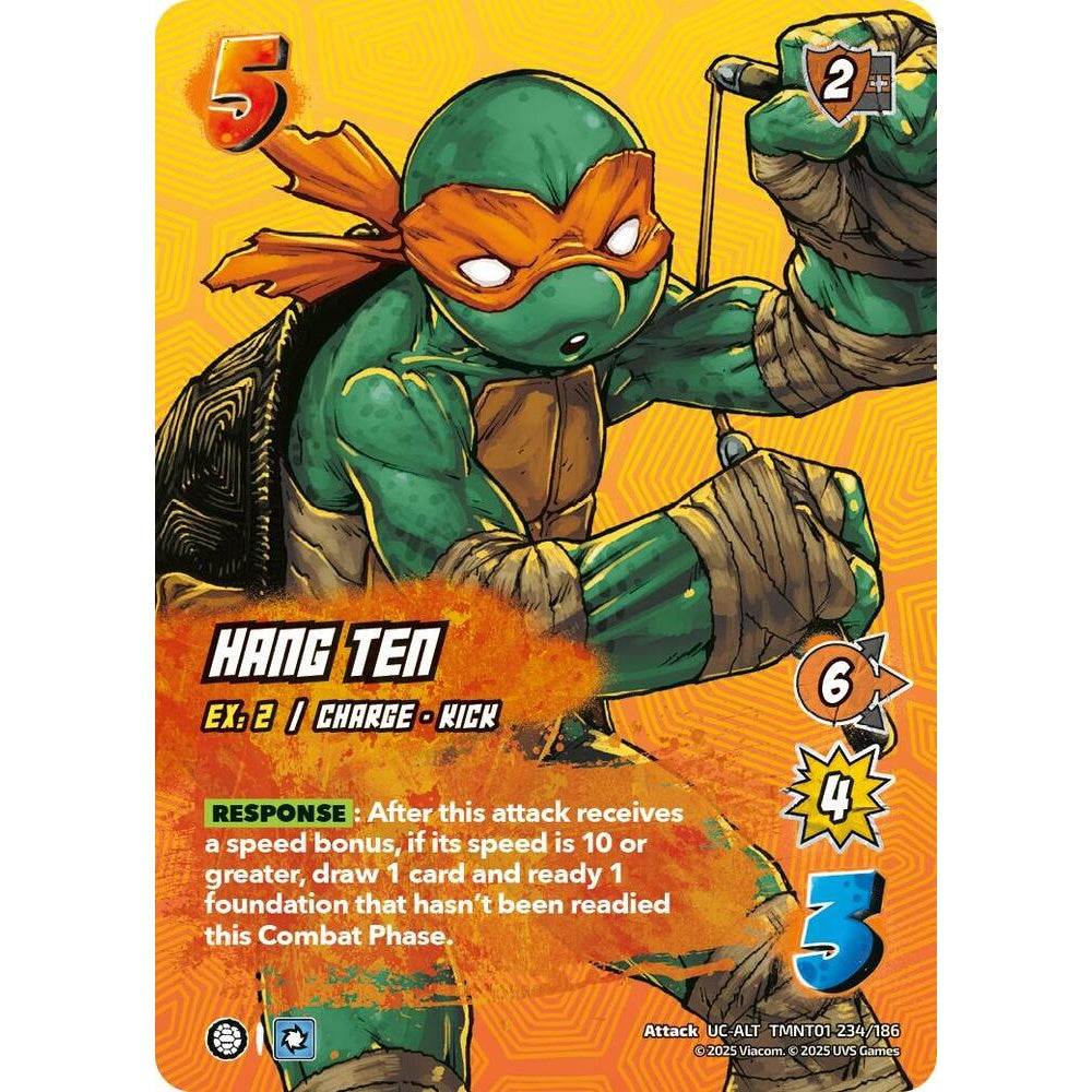 Hang Ten 234/186 TMNT01 Universus Teenage Mutant Ninja Turtles Attack UC-ALT