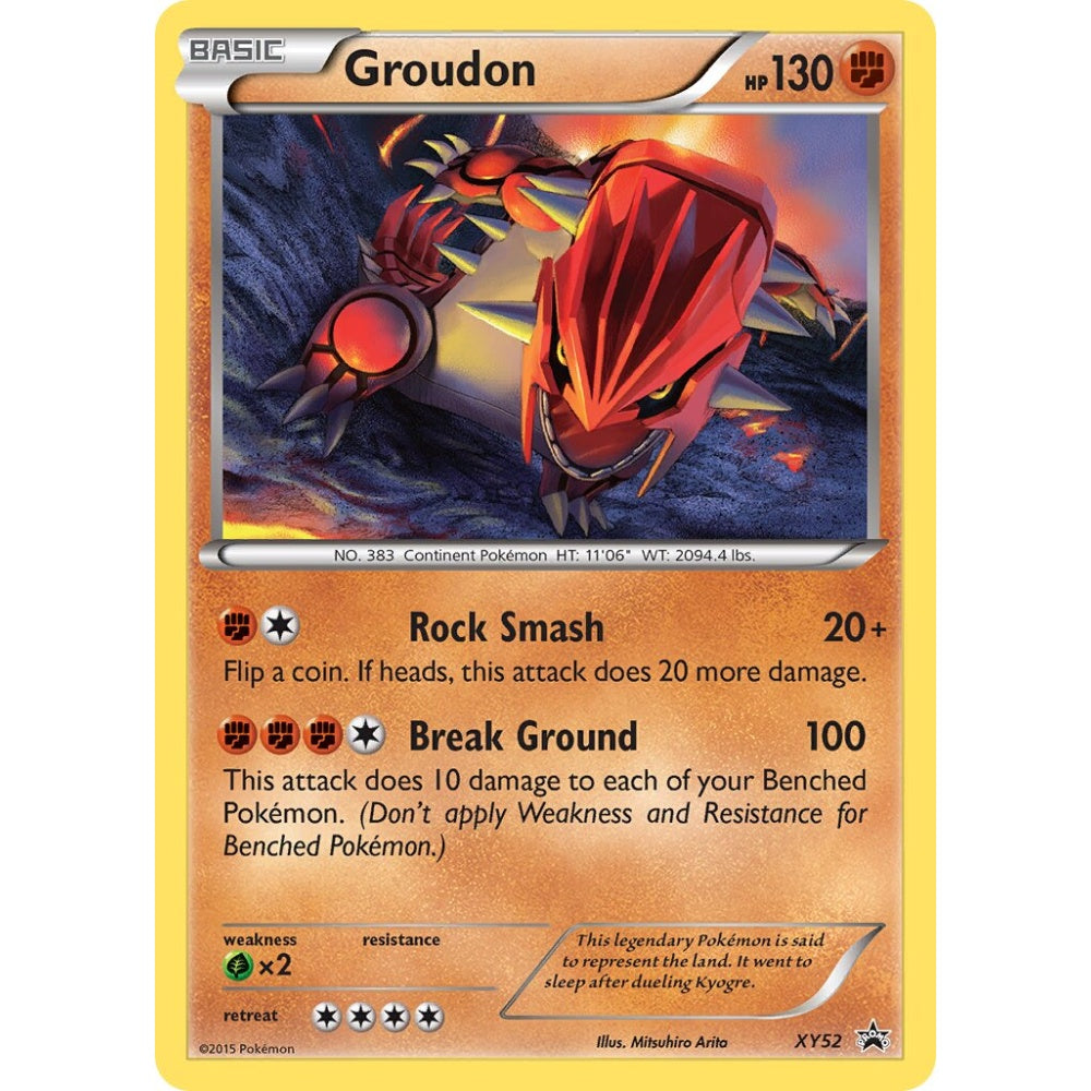 Groudon Promo XY52 Pokemon Card Game XY Promos