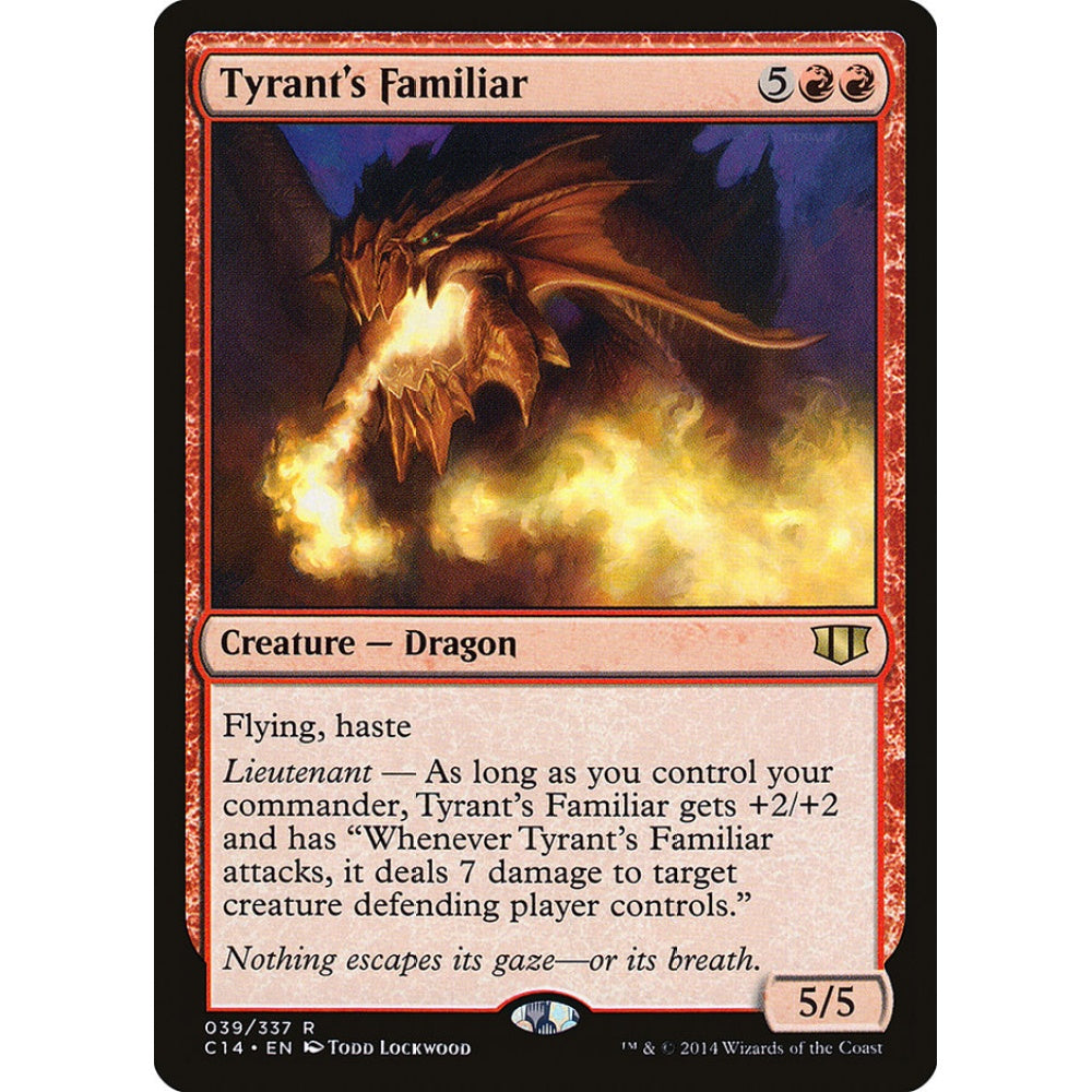 Tyrant's Familiar rare 39 Magic the Gathering Commander 2014