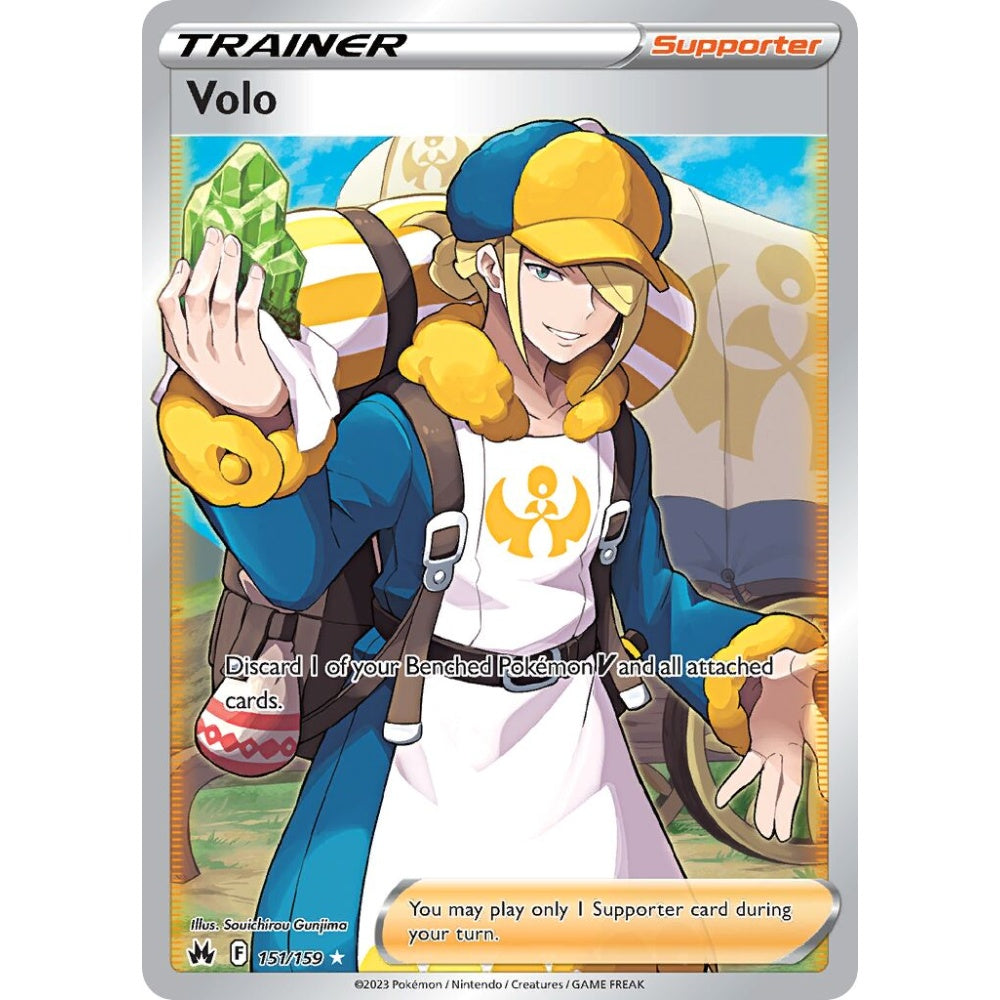 Volo Rare Ultra 151/159 Pokemon Card Game Crown Zenith