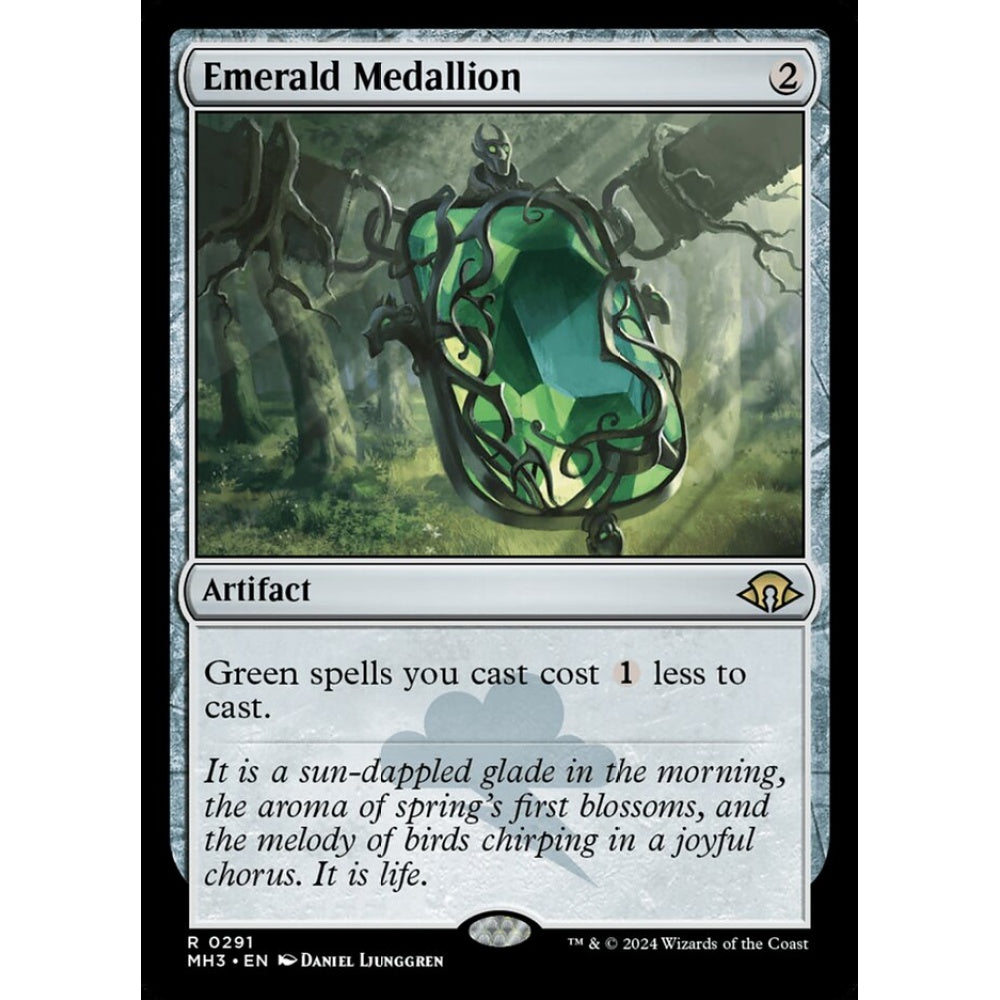 Emerald Medallion, 291, rare, Magic: The Gathering, Modern Horizons 3
