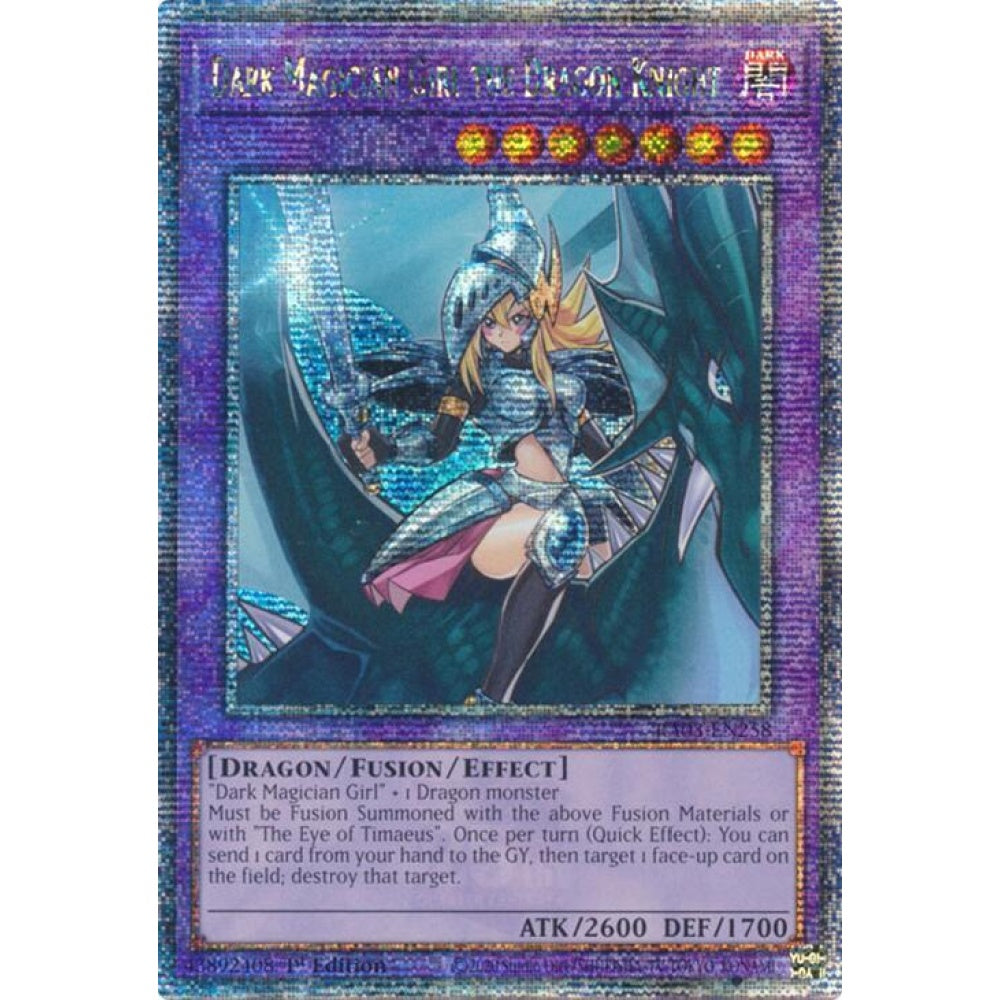 Dark Magician Girl the Dragon Knight (Quarter Century Secret Rare) RA03-EN258 QCR Yu-Gi-Oh Quarter Century Bonanza