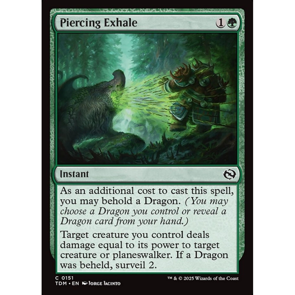 Piercing Exhale common 151 Magic the Gathering Tarkir: Dragonstorm