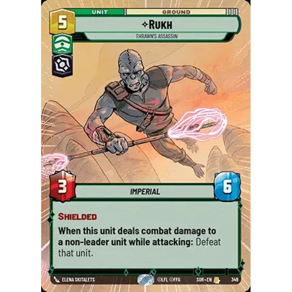 Rukh, 349, R, Star Wars Unlimited, Sparks Of Rebellion