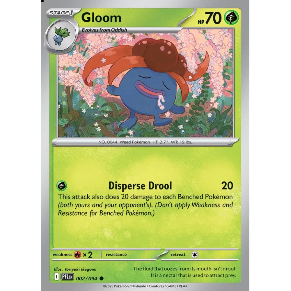 Gloom Common 002/094 Pokemon Card Game Phantasmal Flames