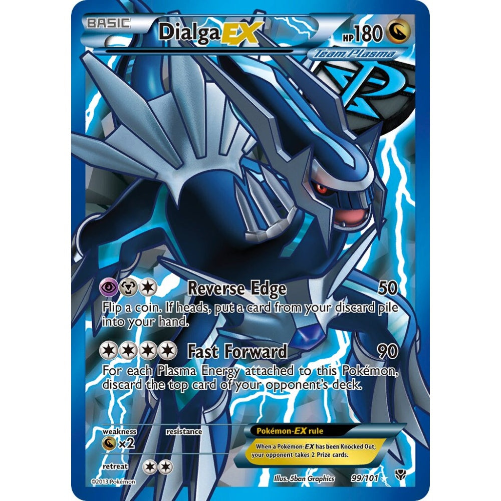 Dialga-EX Rare Ultra 99/101 Pokemon Card Game Plasma Blast