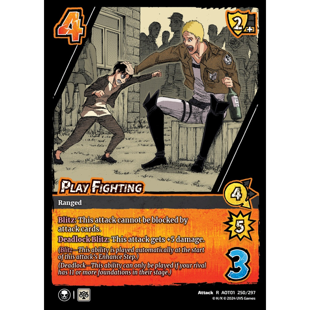 Play Fighting, 250/297, R, UniVersus, Attack on Titan: Battle for Humanity