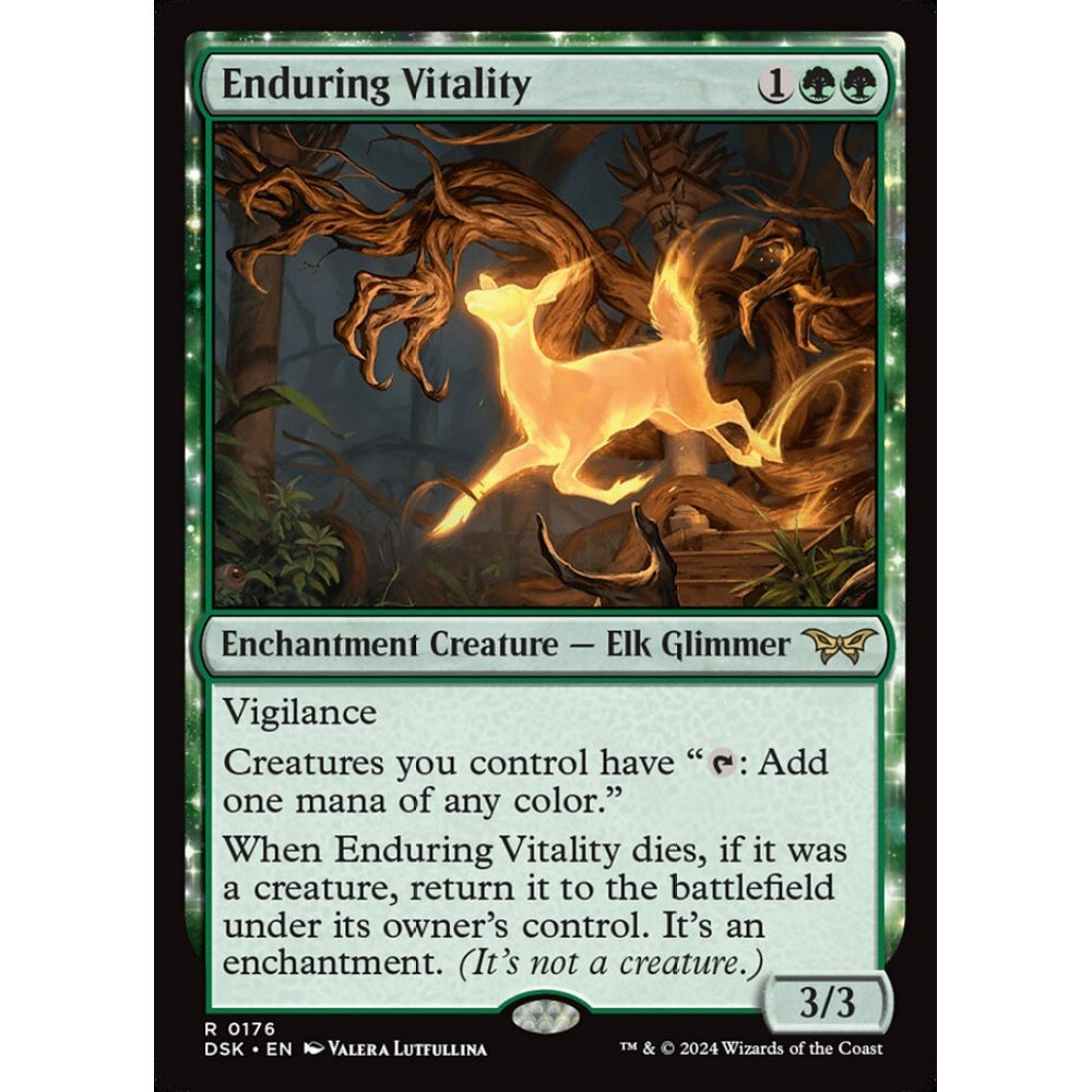 Enduring Vitality, 176, rare, Magic: The Gathering, Duskmourn: House of Horror