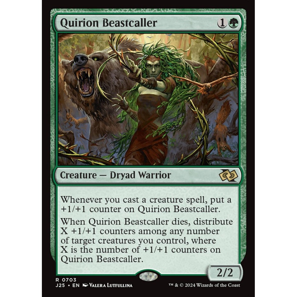 Quirion Beastcaller, 703, rare, Magic: The Gathering, Foundations Jumpstart