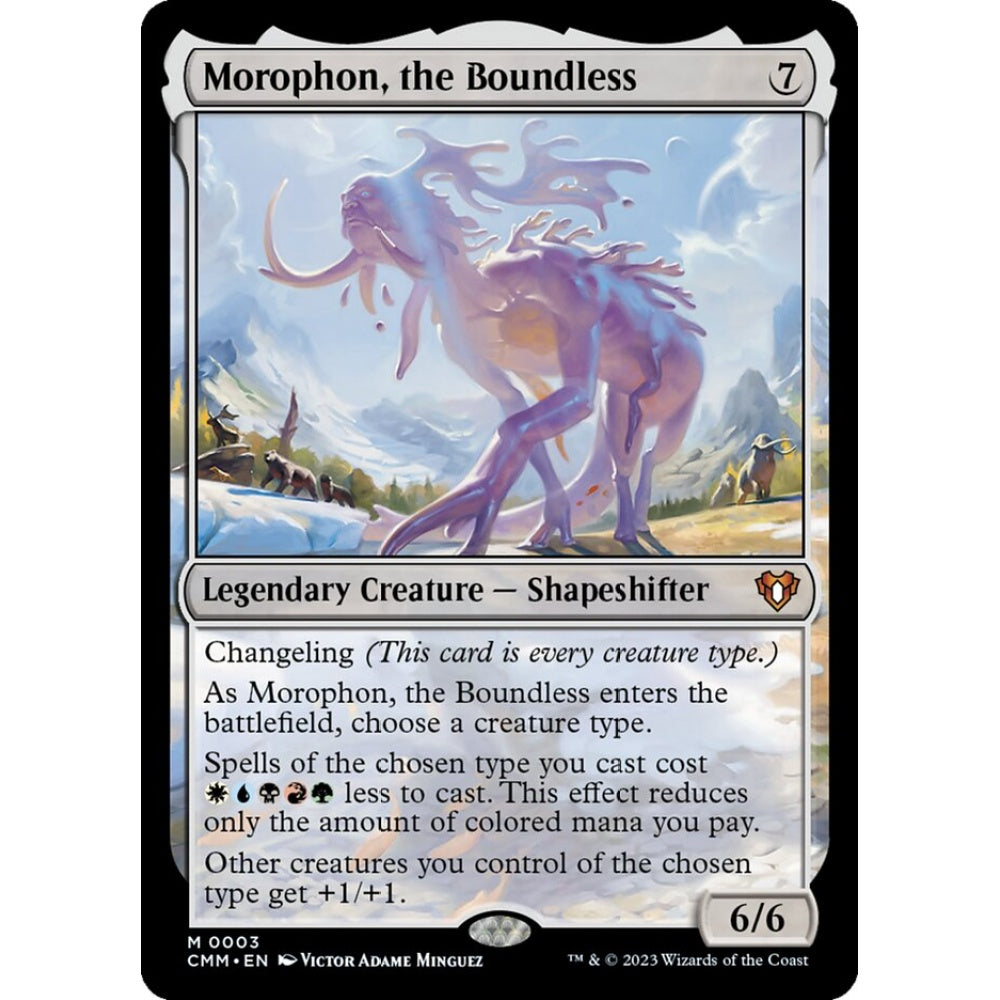 Morophon, the Boundless mythic 3 Magic the Gathering Commander Masters