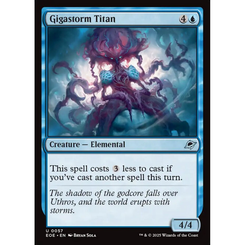 Gigastorm Titan uncommon 57 Magic the Gathering Edge of Eternities