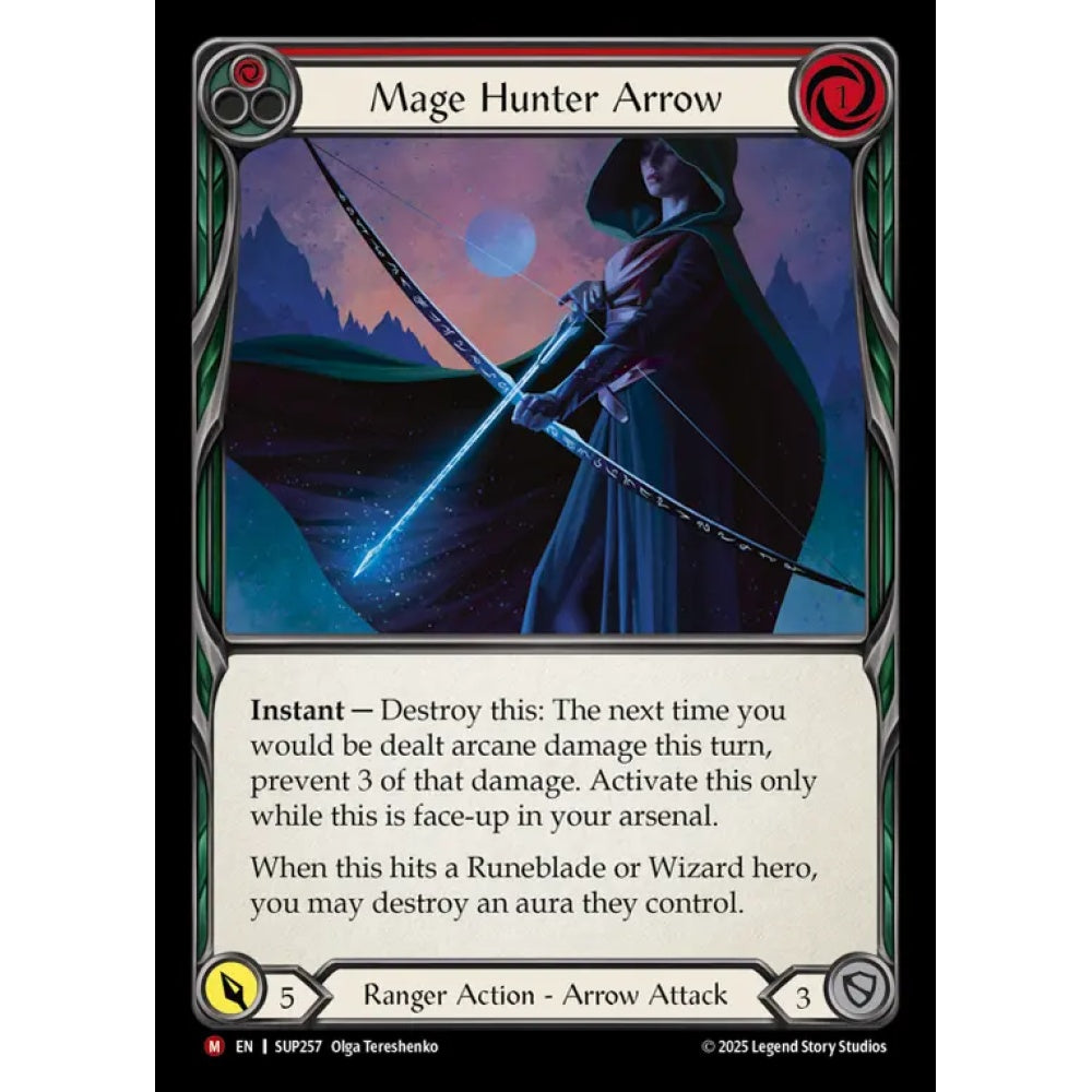 Mage Hunter Arrow SUP257 Majestic Flesh & Blood Trading Card Game Super Slam in Regular Art