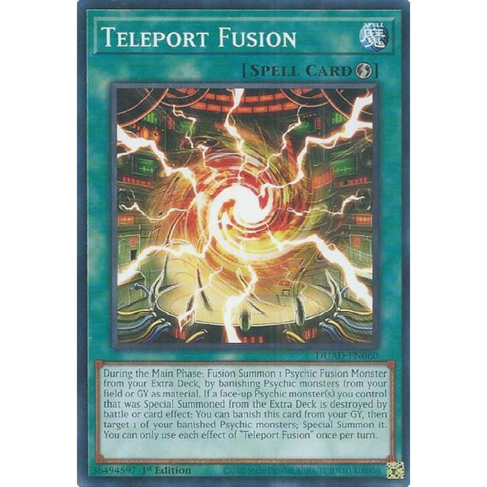 Teleport Fusion DUAD-EN060 Common Yu-Gi-Oh Duelist's Advance