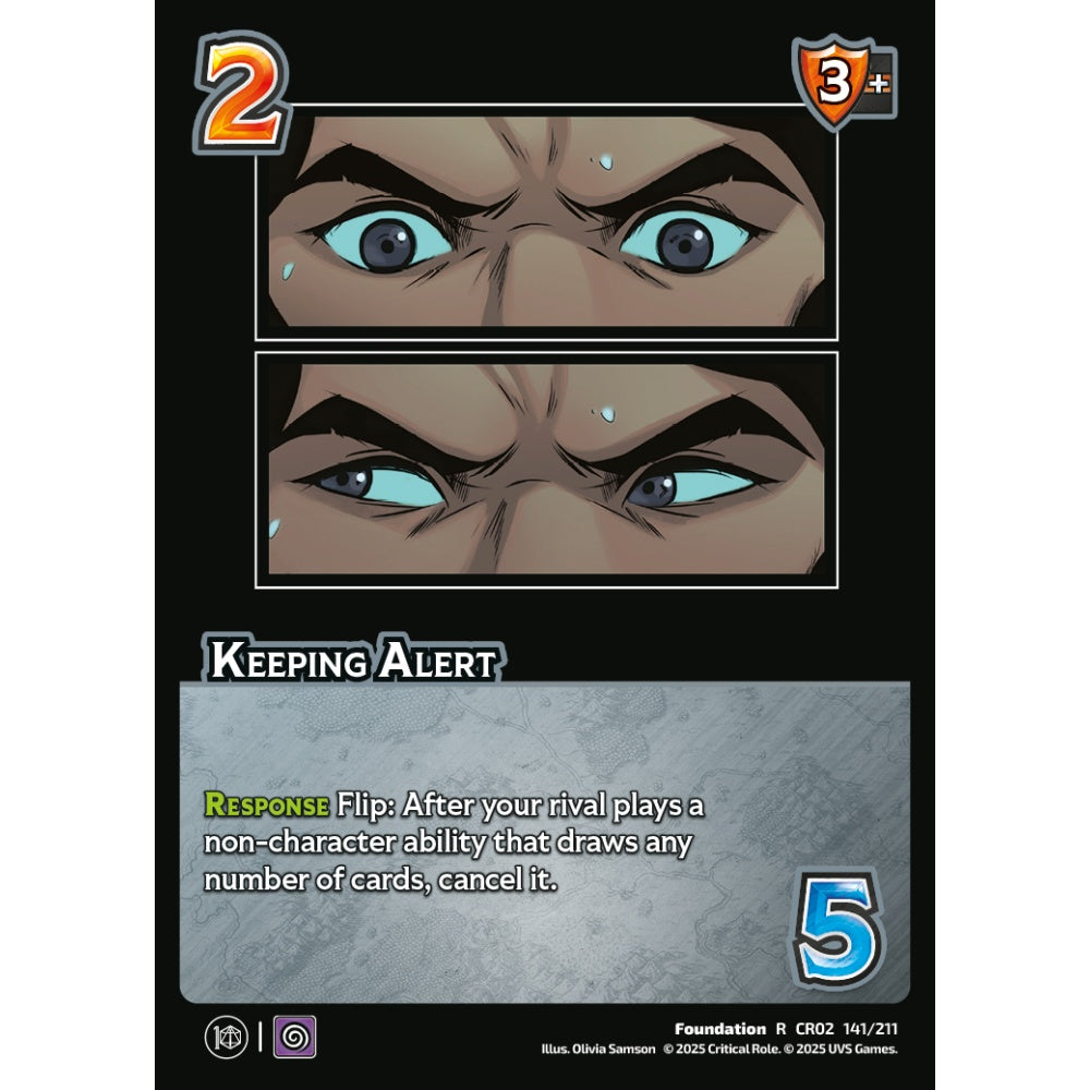 Keeping Alert, 141/211, CR02, Universus, Critical Role: Heroes Of Exandria, Foundation, R