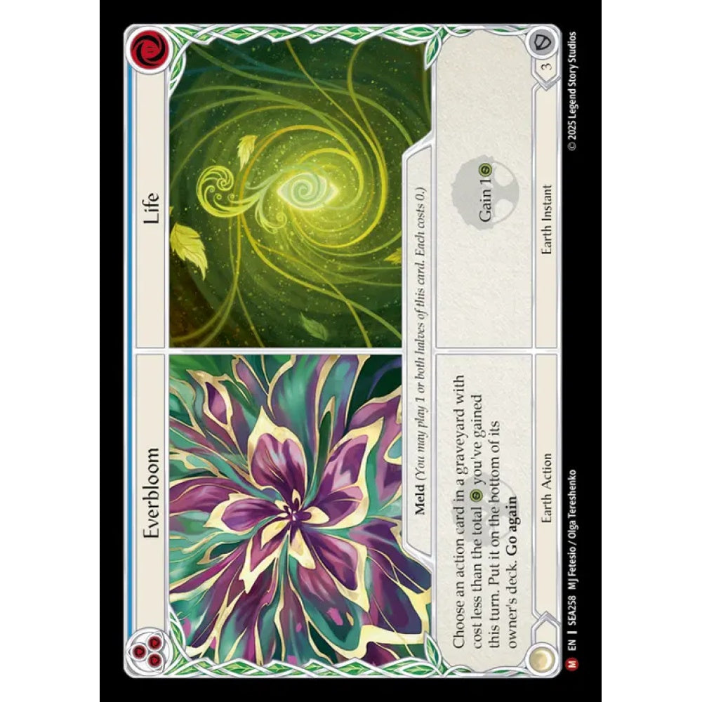 Everbloom||Life SEA258 Majestic Flesh & Blood Trading Card Game High Seas in Regular Art