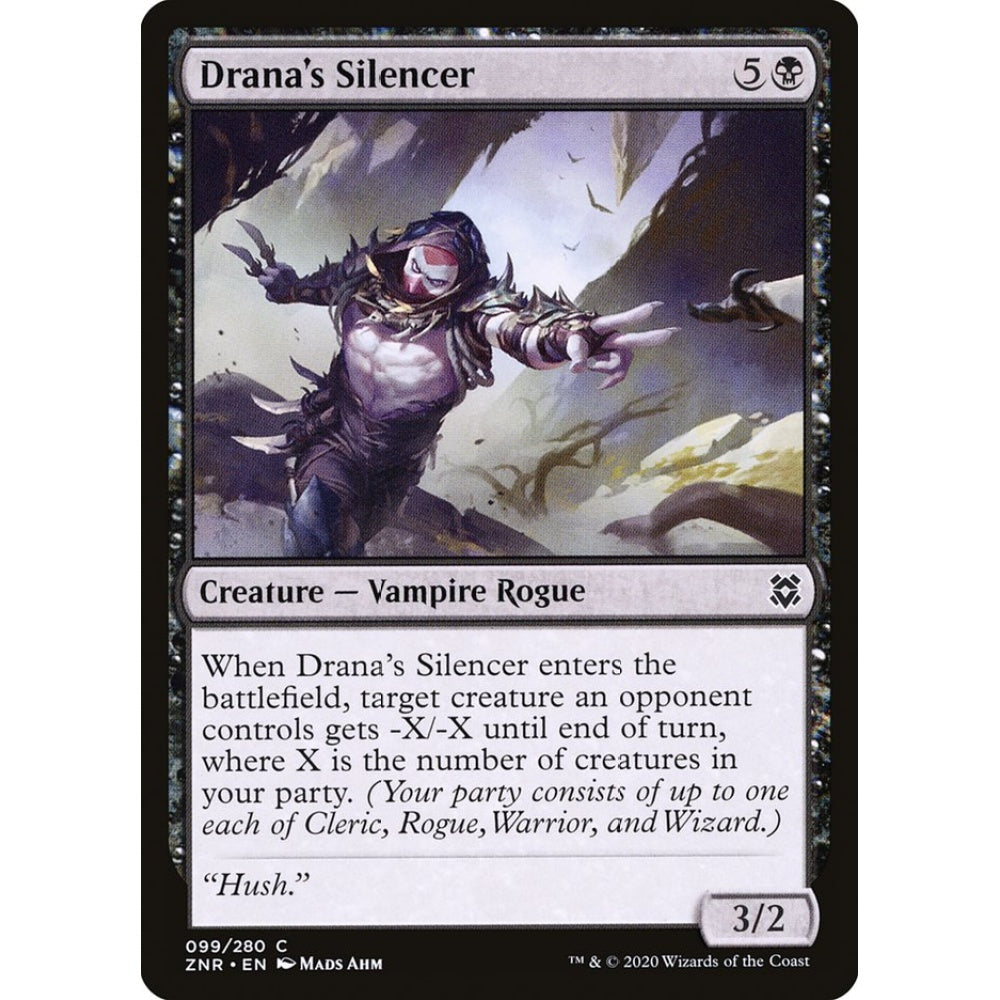 Drana's Silencer common 99 Magic the Gathering Zendikar Rising