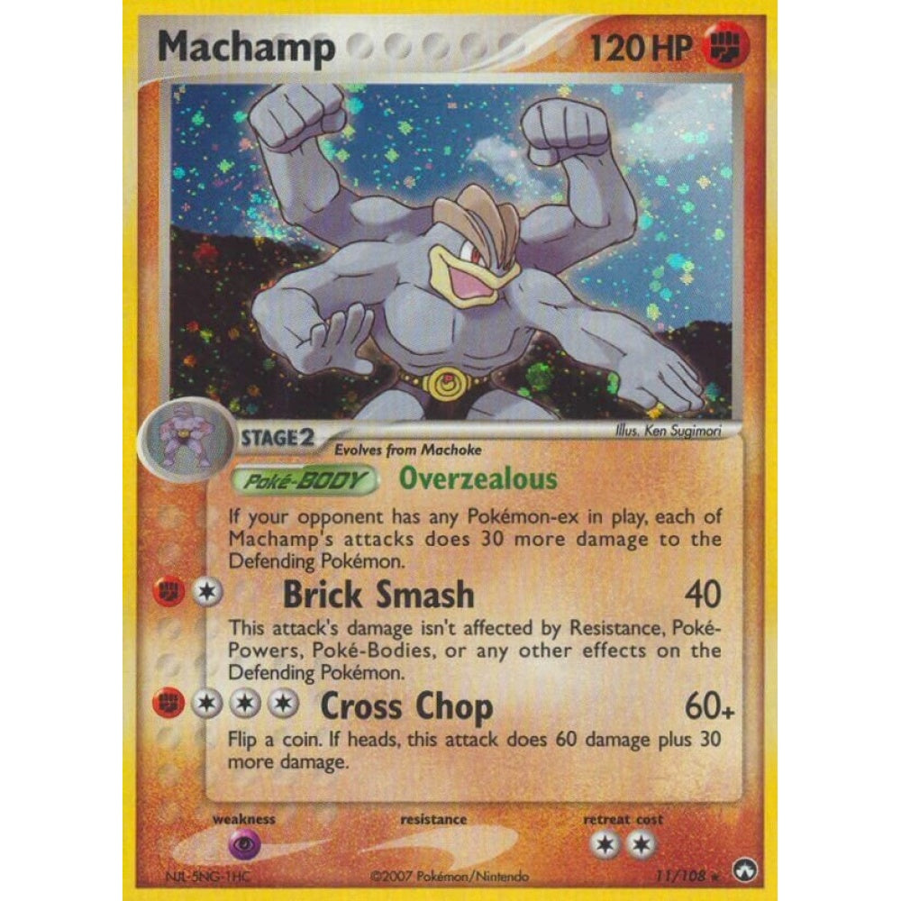 Machamp Rare Holo 11/108 Pokemon Card Game EX Power Keepers
