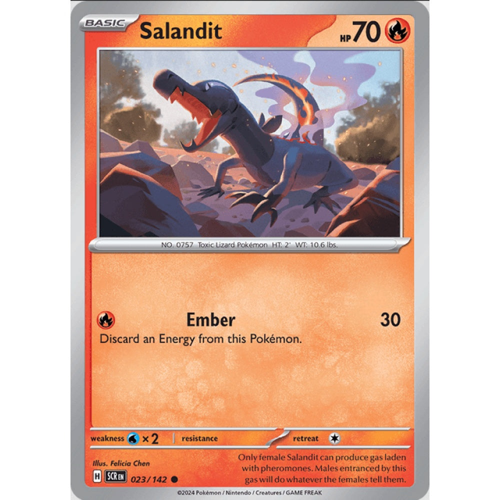 Salandit, 023/142, Common, Pokemon, Stellar Crown