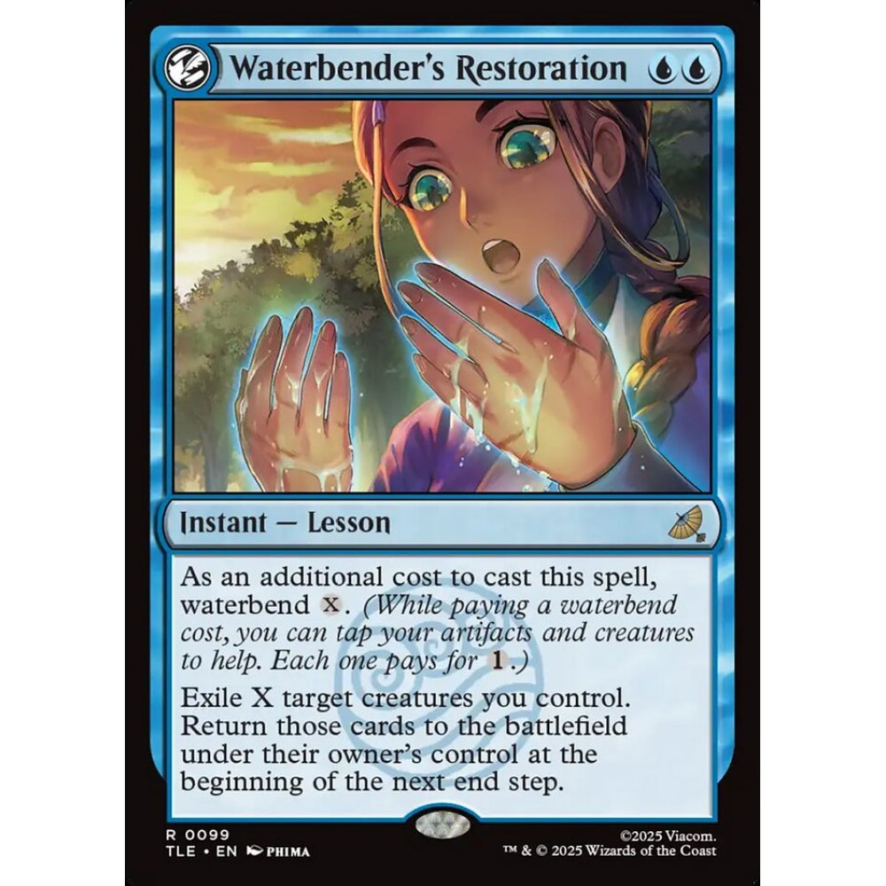 Waterbender's Restoration rare 99 Magic the Gathering Avatar: The Last Airbender Eternal