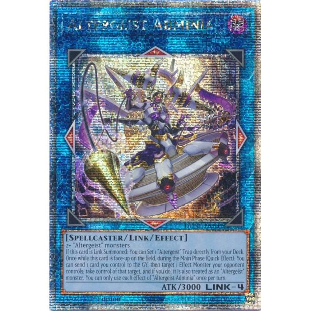 Altergeist Adminia (Quarter Century Secret Rare) DUNE-EN047 QCR Yu-Gi-Oh Duelist Nexus