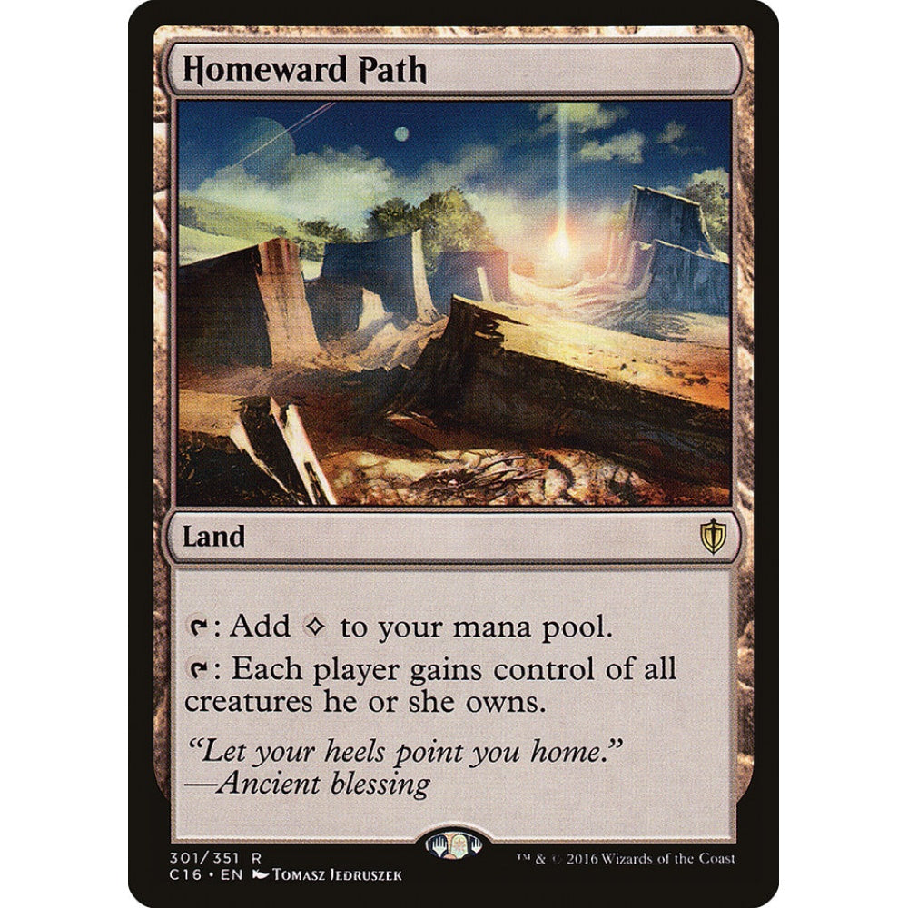 Homeward Path rare 301 Magic the Gathering Commander 2016