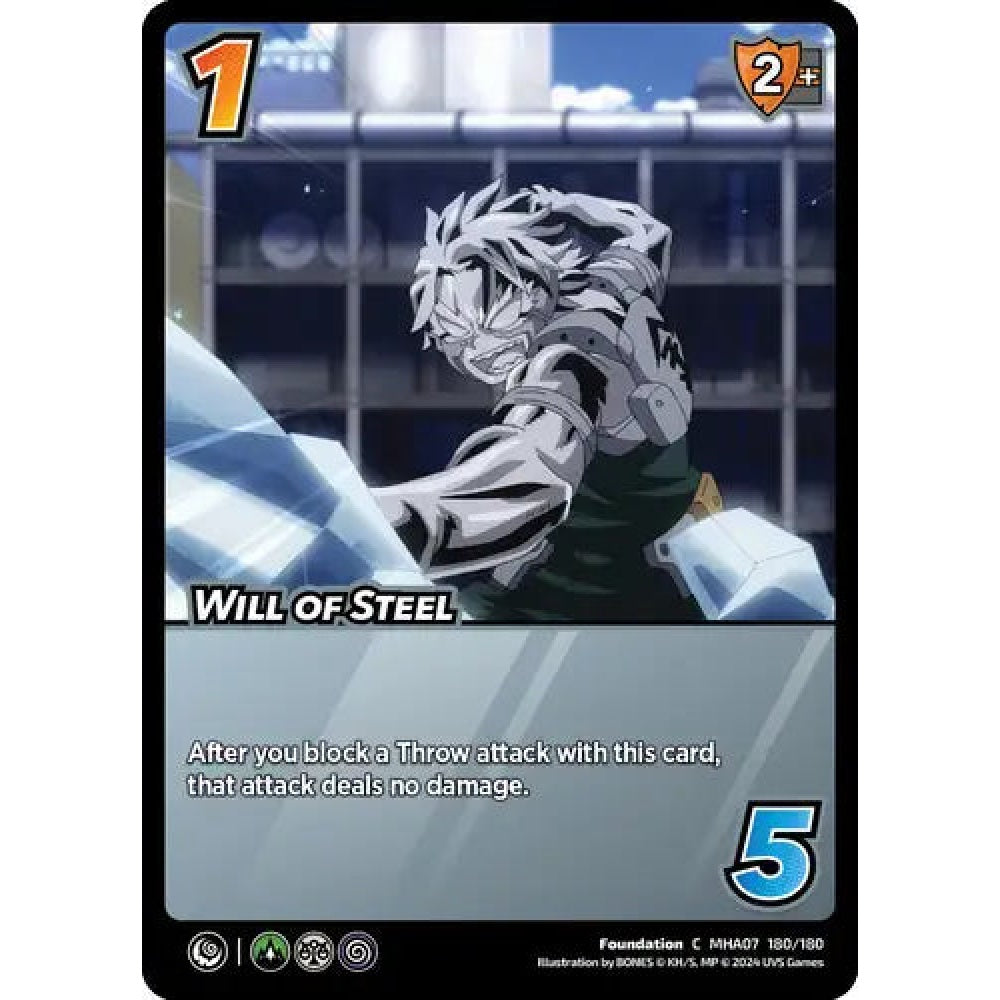 Will of Steel, 180/180, C, UniVersus, MHA07 Girl Power
