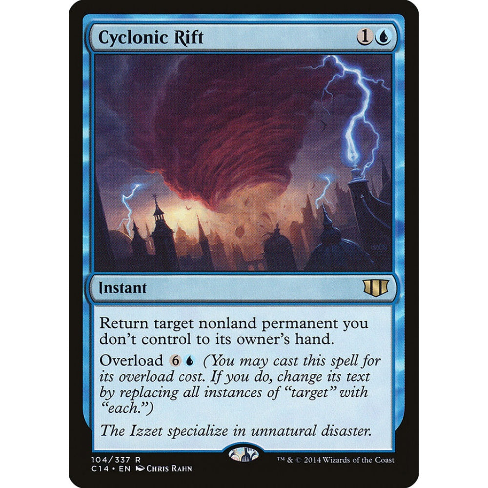 Cyclonic Rift rare 104 Magic the Gathering Commander 2014