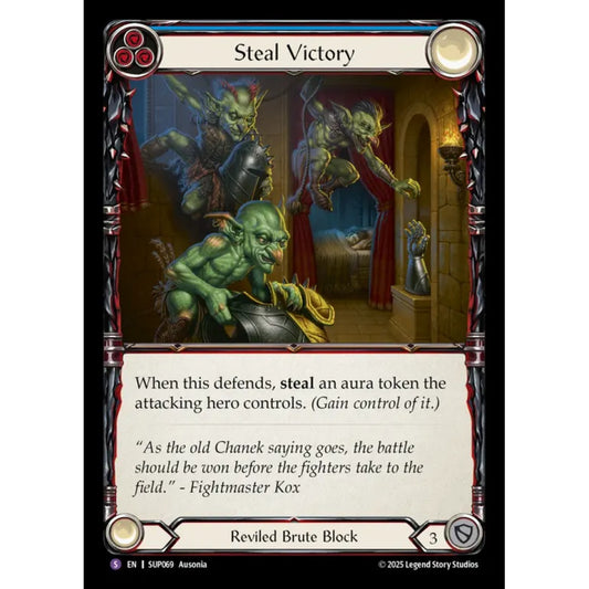 Steal Victory SUP069 Super-Rare Flesh & Blood Trading Card Game Super Slam in Regular Art