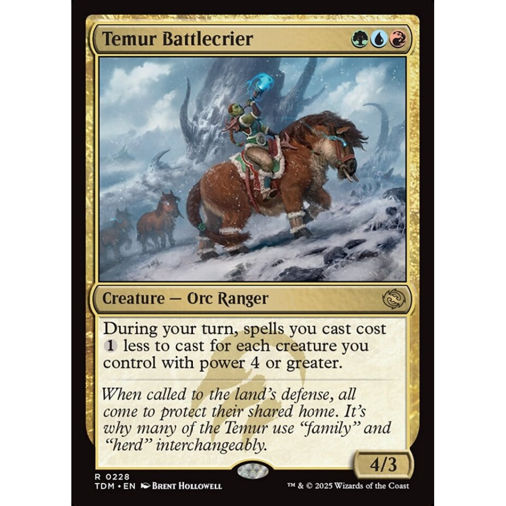 Temur Battlecrier rare 228 Magic the Gathering Tarkir: Dragonstorm