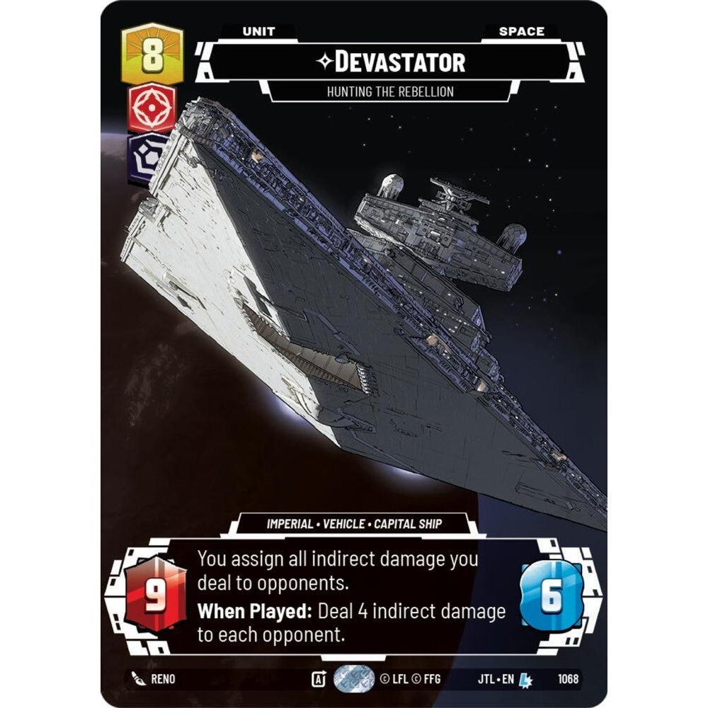 Devastator, L, JTL 1068) Prestige Foil, Star Wars Unlimited